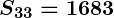 Rendered by QuickLaTeX.com \boldsymbol{S_{33} = 1683}