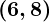 Rendered by QuickLaTeX.com \boldsymbol{(6, 8)}