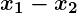 Rendered by QuickLaTeX.com \boldsymbol{x_1 - x_2}