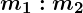 Rendered by QuickLaTeX.com \boldsymbol{m_1 : m_2}