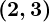 Rendered by QuickLaTeX.com \boldsymbol{(2, 3)}