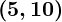 Rendered by QuickLaTeX.com \boldsymbol{(5, 10)}