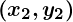 Rendered by QuickLaTeX.com \boldsymbol{(x_2, y_2)}