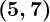 Rendered by QuickLaTeX.com \boldsymbol{(5, 7)}