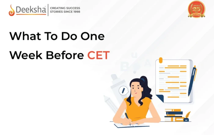 What To Do One Week Before CET