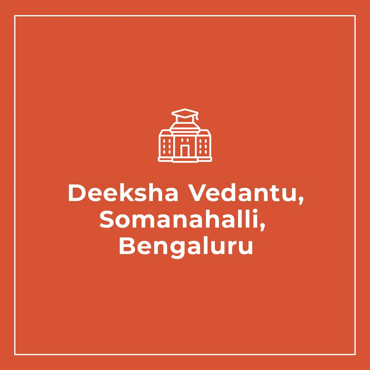 Deeksha Vedantu @Edify School, Somanahalli, Bengaluru