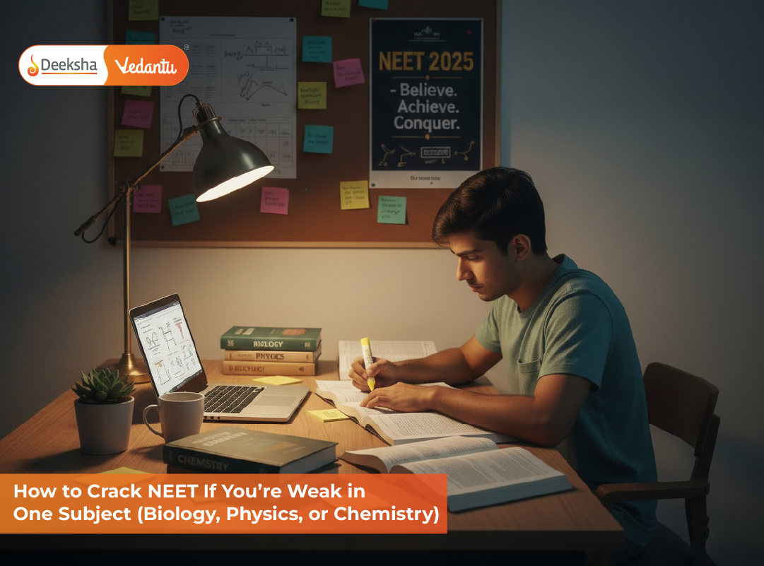 How to Crack NEET If You’re Weak in One Subject (Biology, Physics, or Chemistry)