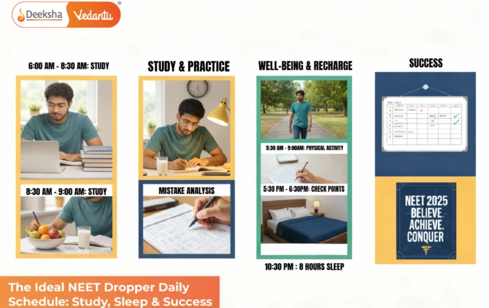 The Ideal NEET Dropper Daily Schedule Study, Sleep & Success