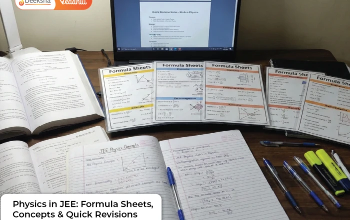 Physics in JEE Formula Sheets, Concepts & Quick Revisions