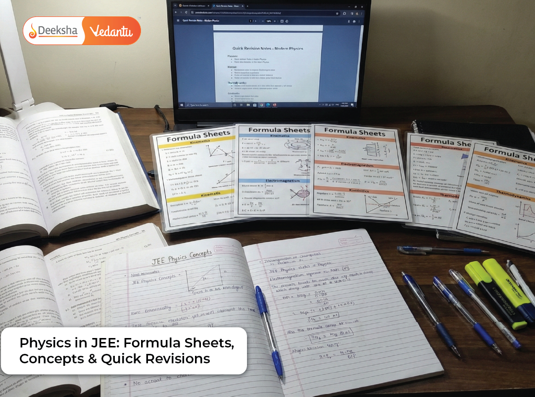 Physics in JEE: Formula Sheets, Concepts & Quick Revisions