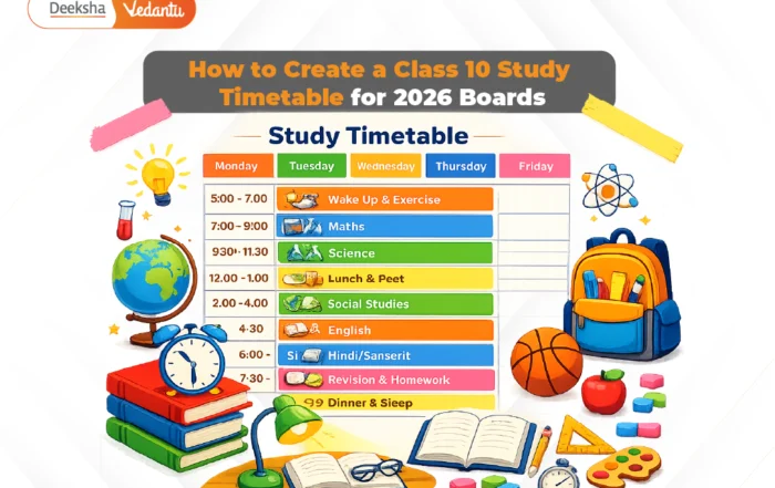 How to Create a Class 10 Study Timetable for 2026 Boards