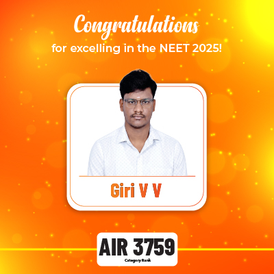 Giri V V | NEET 2025 Deeksha Vedantu Results