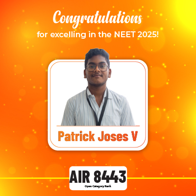 Patrick Joses V | NEET 2025 Deeksha Vedantu Results