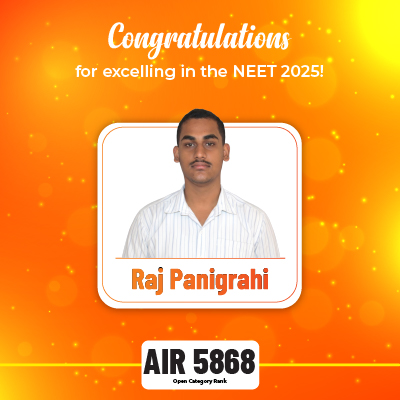 Raj Panigrahi | NEET 2025 Deeksha Vedantu Results