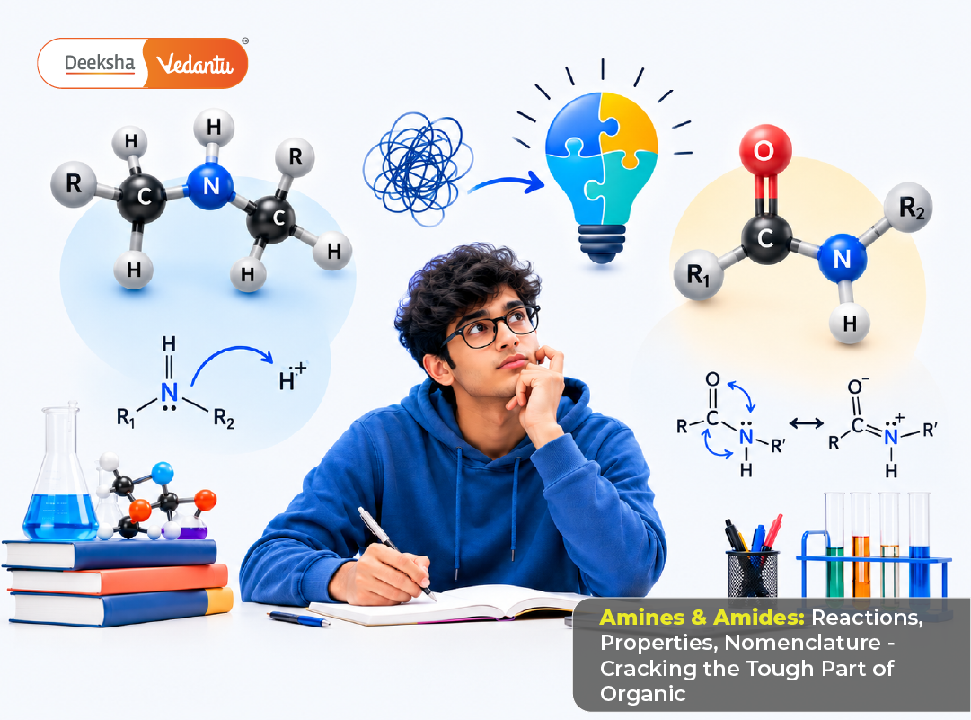 Amines & Amides Reactions, Properties, Nomenclature – Cracking the Tough Part of Organic Amines & Amides Reactions, Properties, Nomenclature - Cracking the Tough Part of Organic