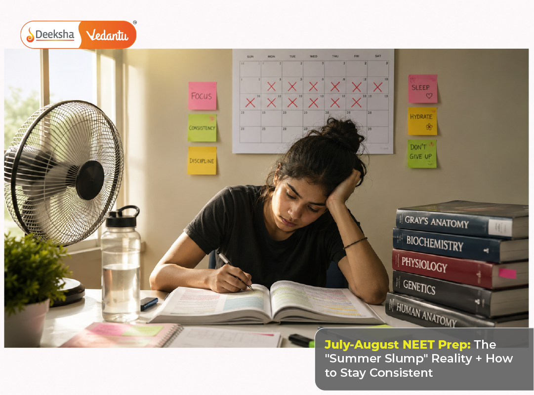 July-August NEET Prep: The “Summer Slump” Reality + How to Stay Consistent