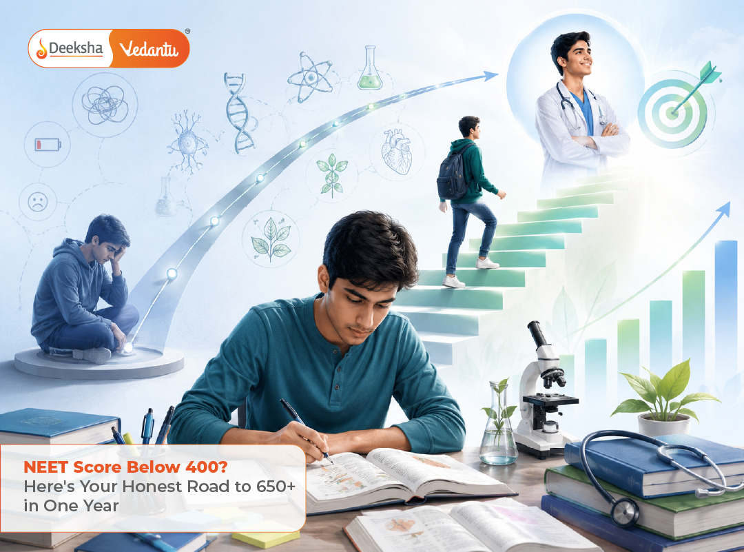 NEET Score Below 400 Here's Your Honest Road to 650+ in One Year