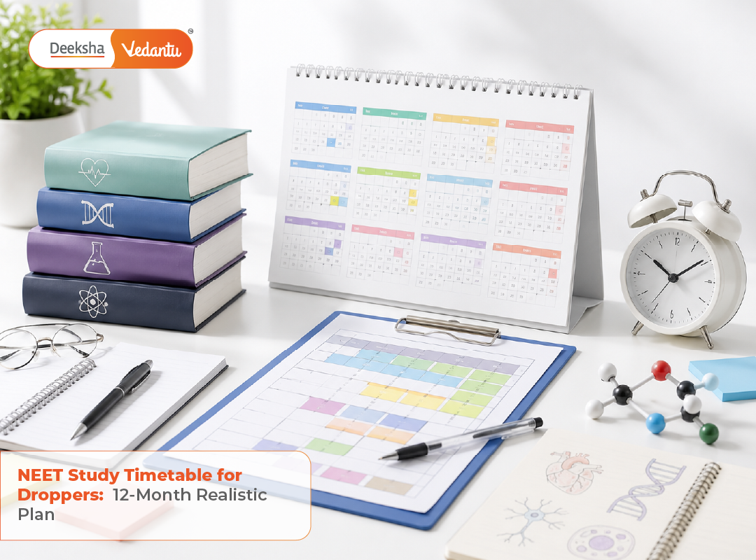 NEET Study Timetable for Droppers: 12-Month Realistic Plan