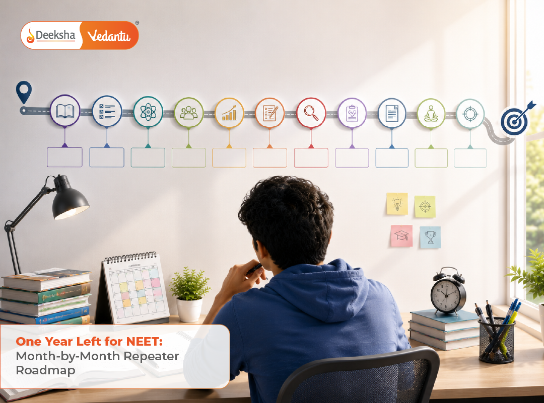 One Year Left for NEET Month-by-Month Repeater Roadmap
