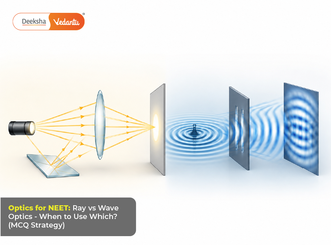Optics for NEET Ray vs Wave Optics - When to Use Which (MCQ Strategy)