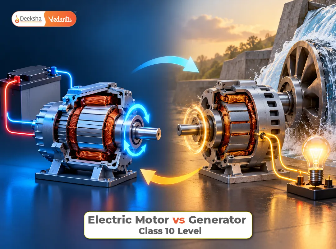 Electric Motor vs Generator - Class 10 Level