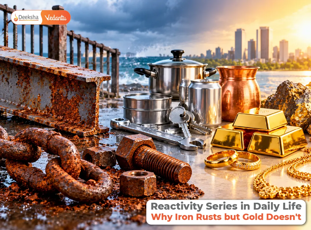 Reactivity Series in Daily Life Why Iron Rusts but Gold Doesnt