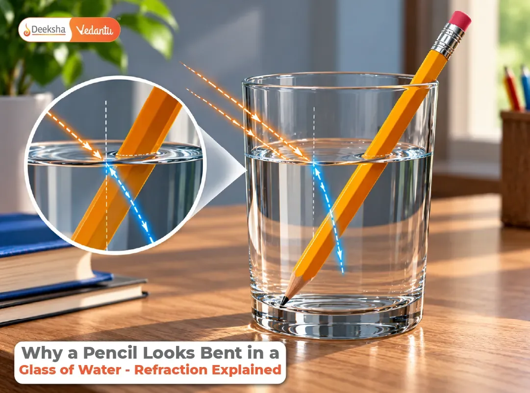 Why a Pencil Looks Bent in a Glass of Water Refraction Explained