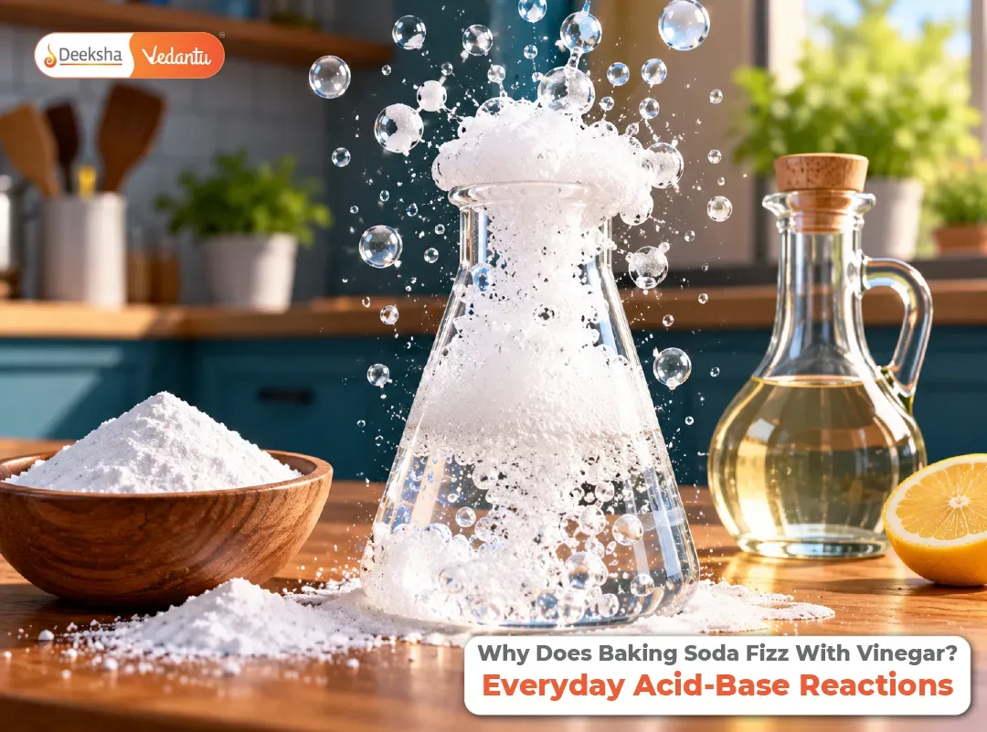 Why Does Baking Soda Fizz With Vinegar Everyday Acid Base Reactions